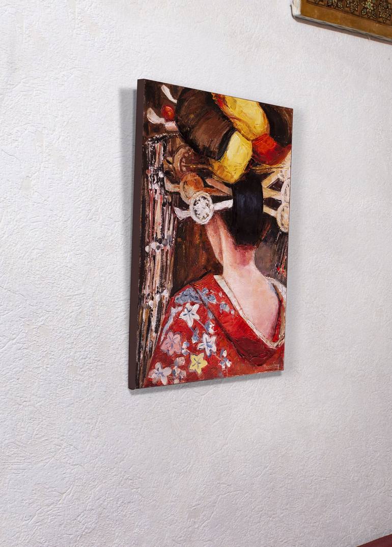 Original Expressionism Women Painting by Oleksandr Neliubin