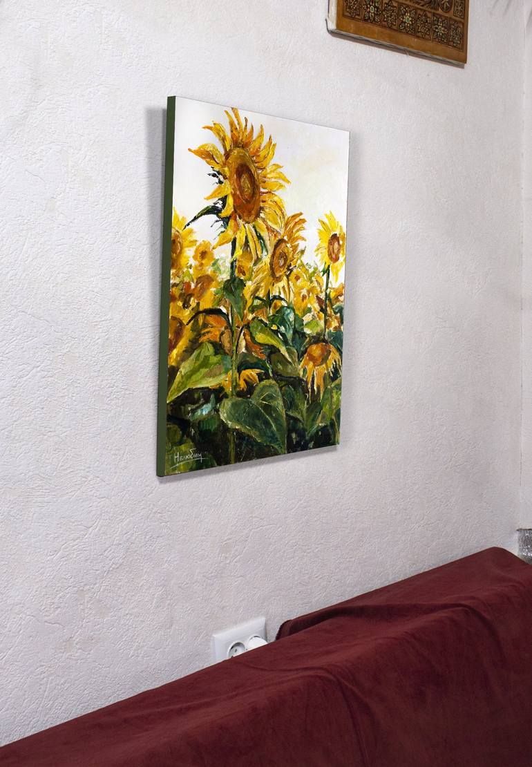 Original Impressionism Floral Painting by Oleksandr Neliubin