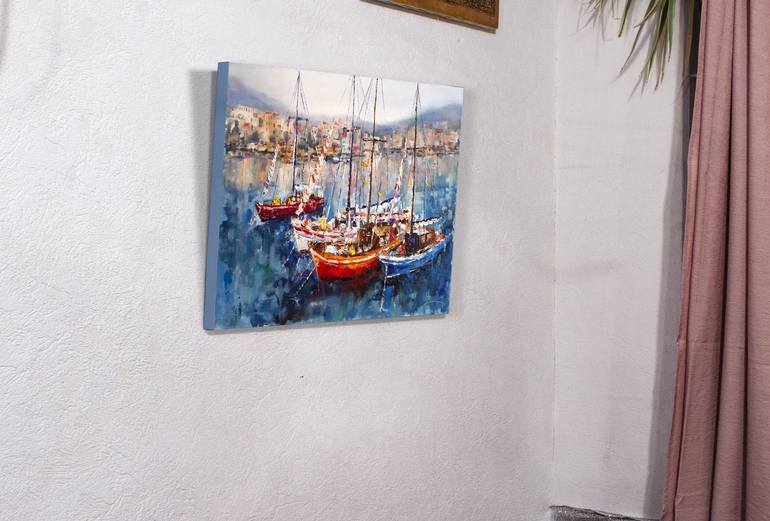 Original Impressionism Seascape Painting by Oleksandr Neliubin