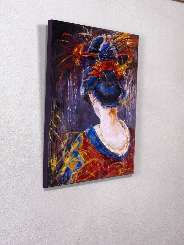 Original Expressionism Portrait Painting by Oleksandr Neliubin