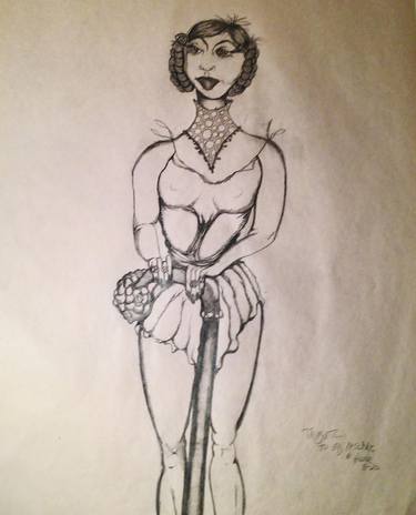 Original Expressionism People Drawings by robert hilger