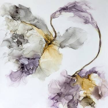 Original Abstract Floral Paintings by Daniela Fedele