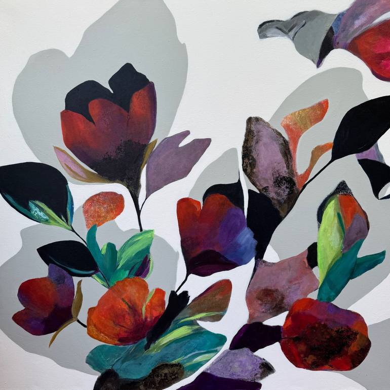 Print of Figurative Floral Paintings by Daniela Fedele