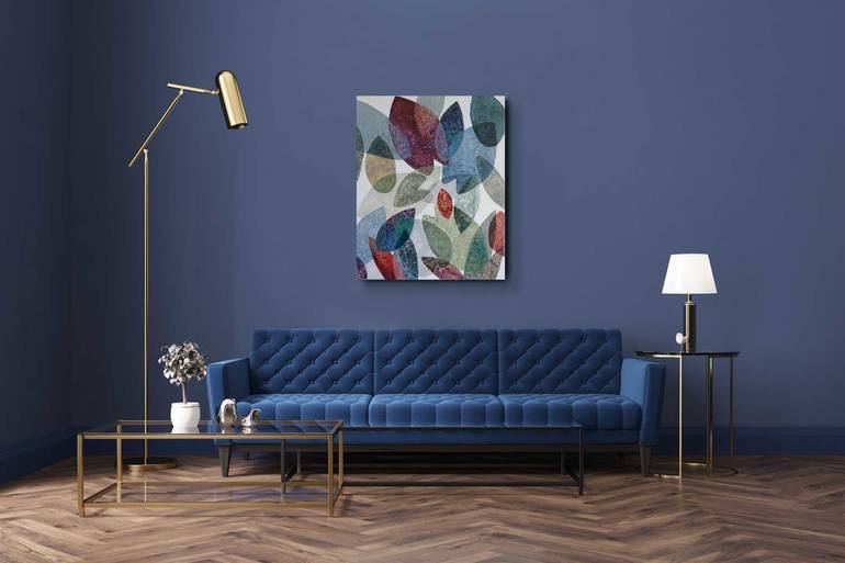 Original Abstract Botanic Painting by Daniela Fedele