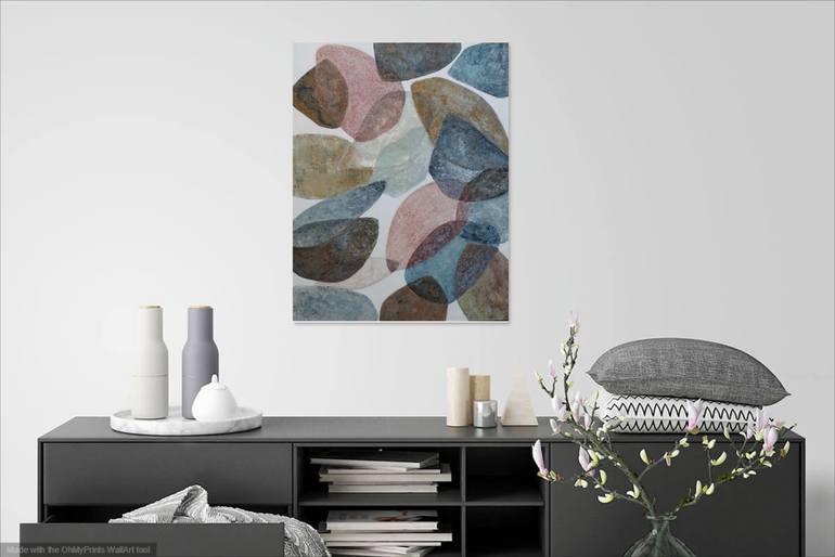 Original Abstract Floral Painting by Daniela Fedele