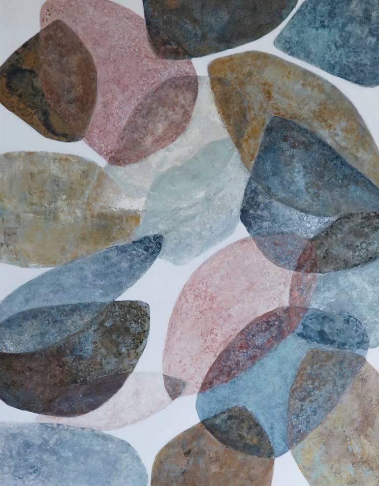 Original Abstract Floral Painting by Daniela Fedele