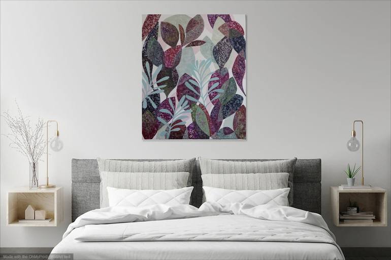 Original Abstract Floral Painting by Daniela Fedele