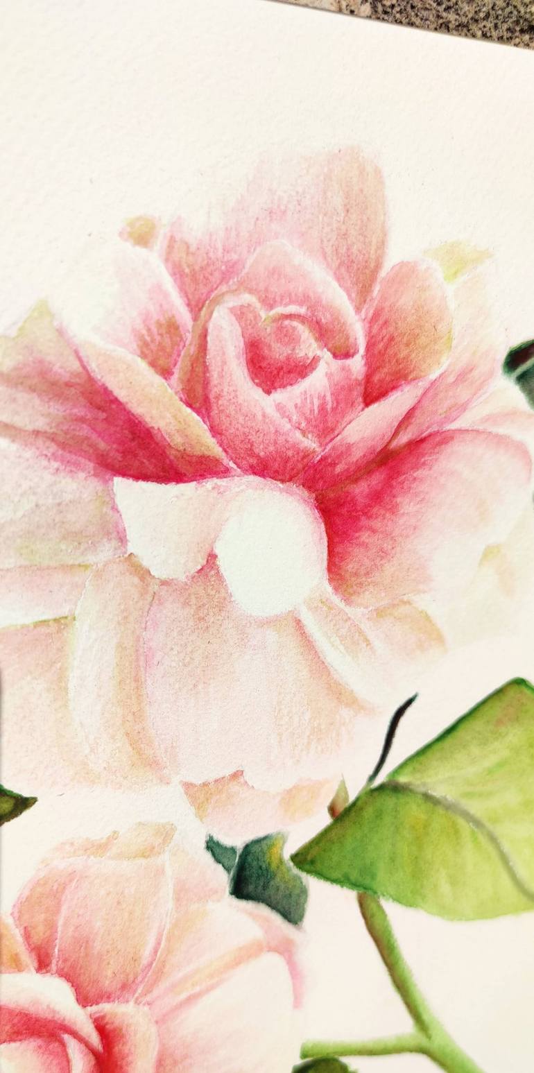 Original Floral Painting by Francesca Licchelli