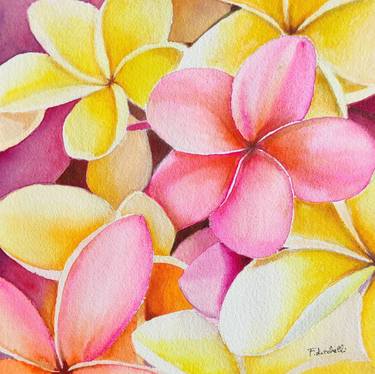 Original Floral Painting by Francesca Licchelli