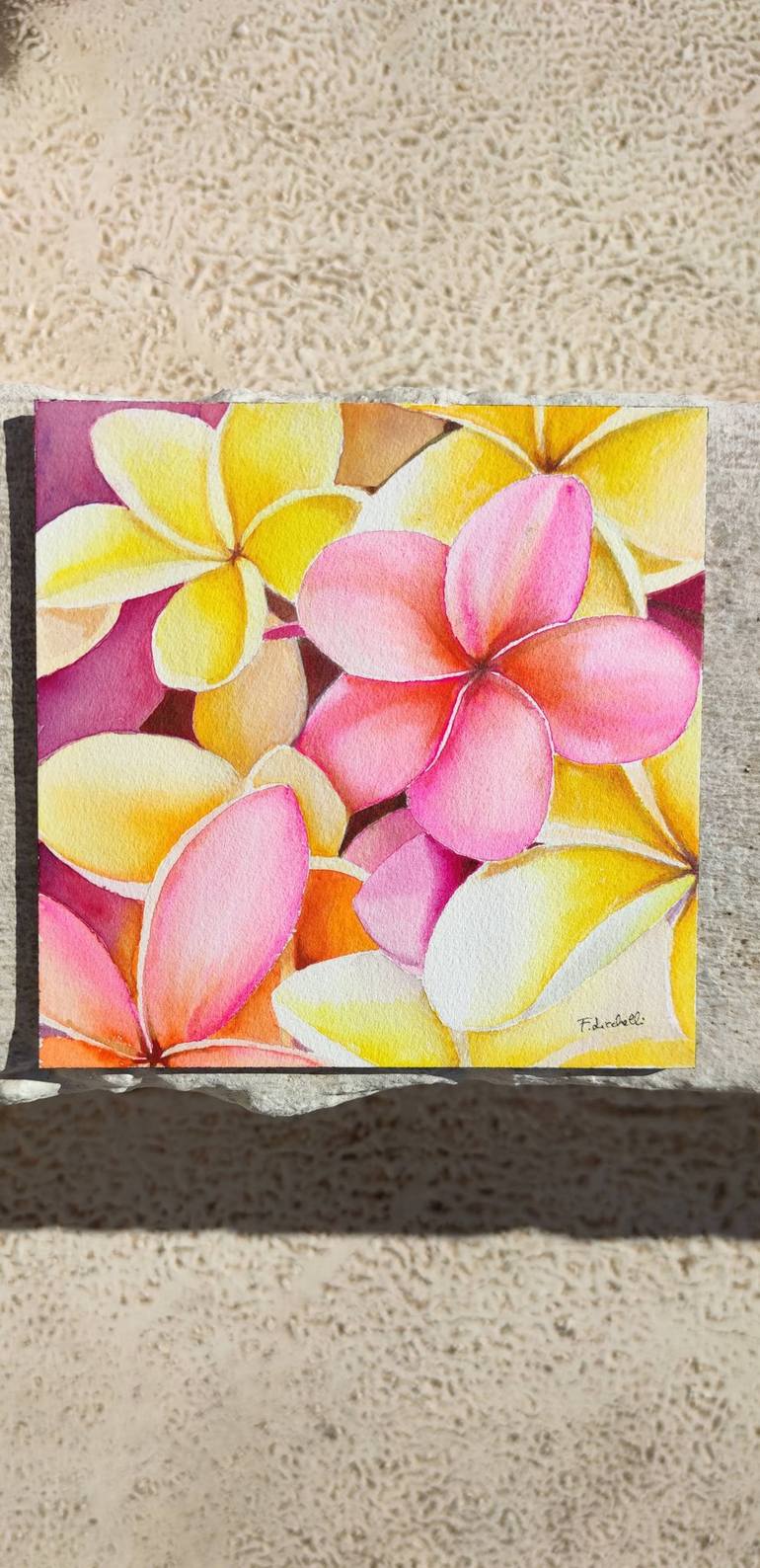 Original Floral Painting by Francesca Licchelli