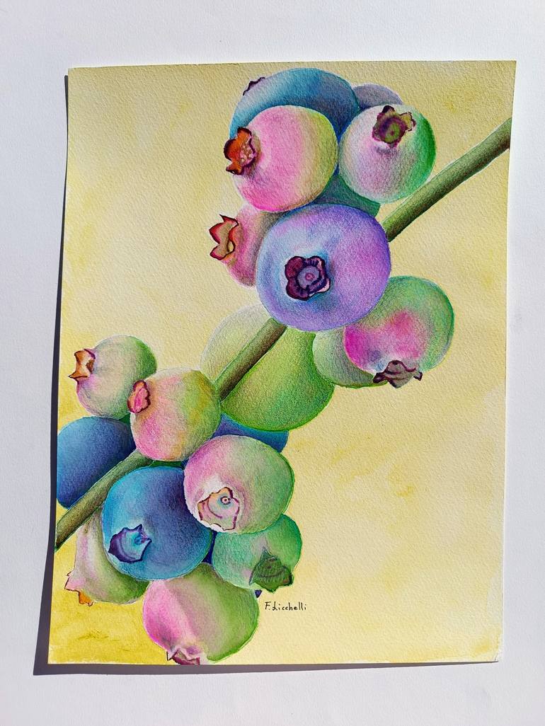 Original Figurative Botanic Painting by Francesca Licchelli