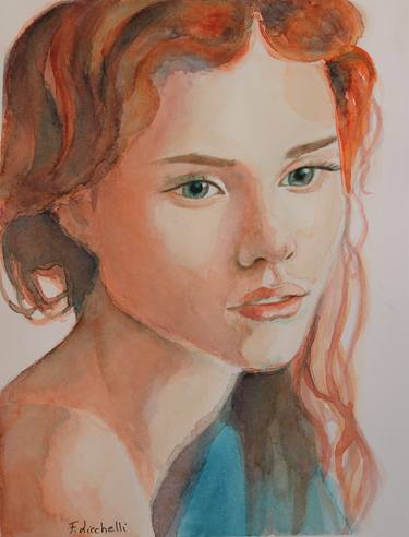 Original Figurative Portrait Paintings by Francesca Licchelli