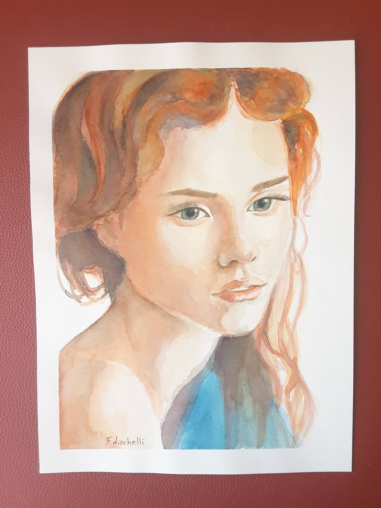 Original Portrait Painting by Francesca Licchelli