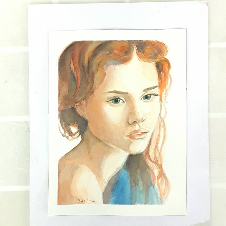 Original Portrait Painting by Francesca Licchelli