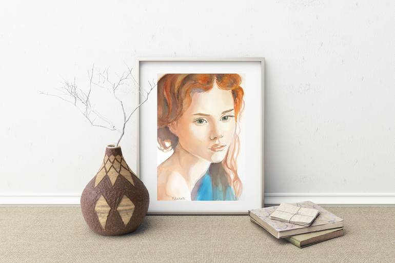 Original Portrait Painting by Francesca Licchelli