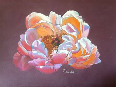 Original Art Deco Floral Paintings by Francesca Licchelli