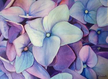 Original Art Deco Floral Paintings by Francesca Licchelli