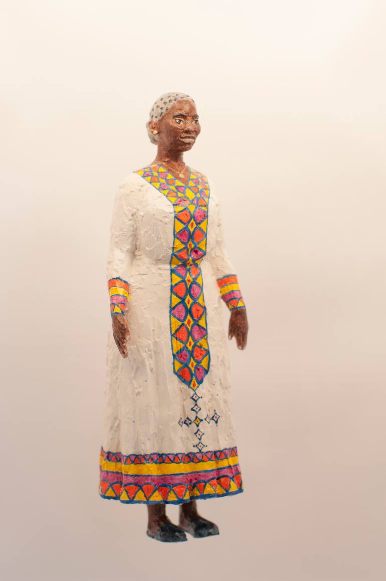 Original Documentary People Sculpture by Veronika Bernard