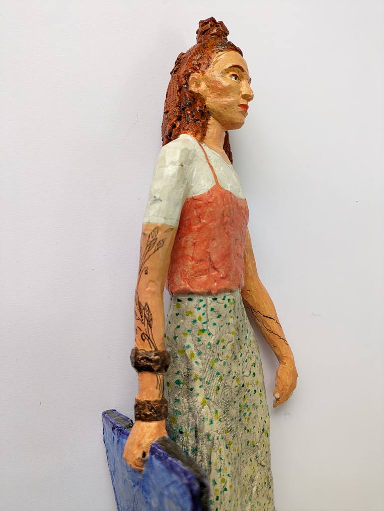 Original Documentary People Sculpture by Veronika Bernard