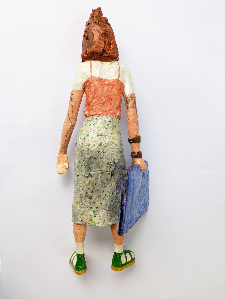 Original Documentary People Sculpture by Veronika Bernard
