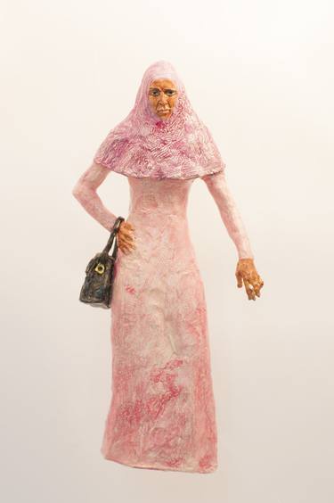 Original Folk Women Sculpture by Veronika Bernard