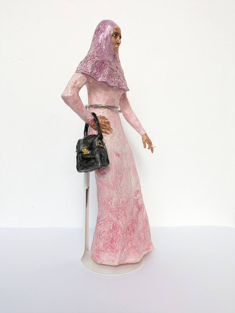 Original Folk Women Sculpture by Veronika Bernard