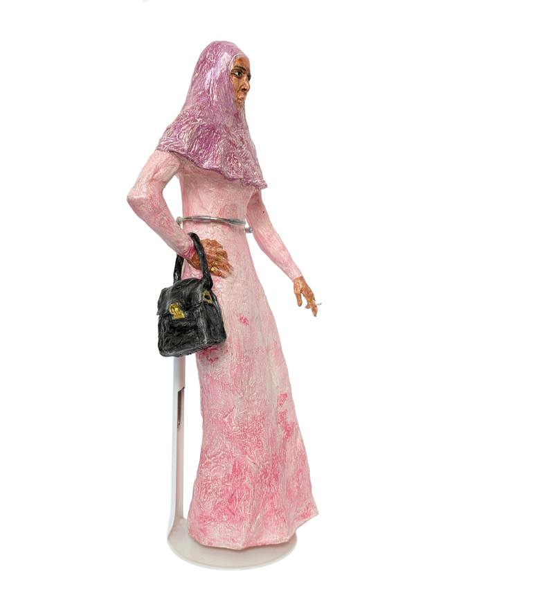 Original Folk Women Sculpture by Veronika Bernard