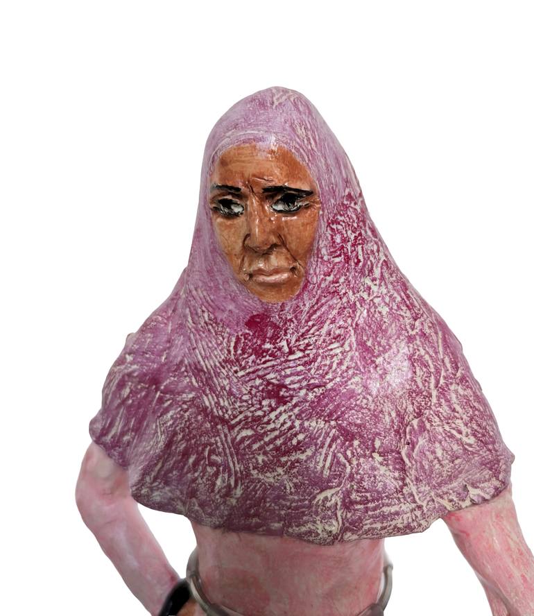 Original Folk Women Sculpture by Veronika Bernard