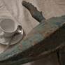 Art object for interior. Designed for storage. Classic ceramic tehnology. Natural materials - clay, glaze. Made by gypsum form and burned.