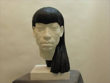 Original Modern Portrait Sculpture by Veronika Bernard