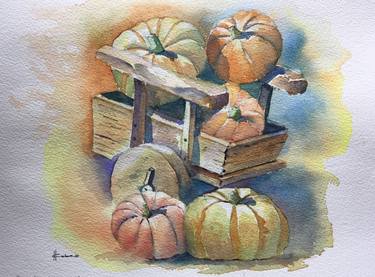 Pumpkins in a Cart thumb