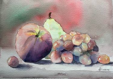 Peach, Pears and Grapes thumb
