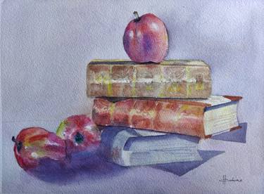 Old Books and Apples thumb