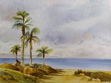 Original Figurative Beach Paintings by Horacio Cobas