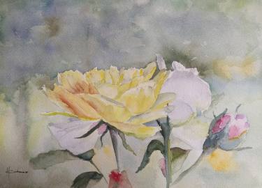 Original Figurative Floral Paintings by Horacio Cobas