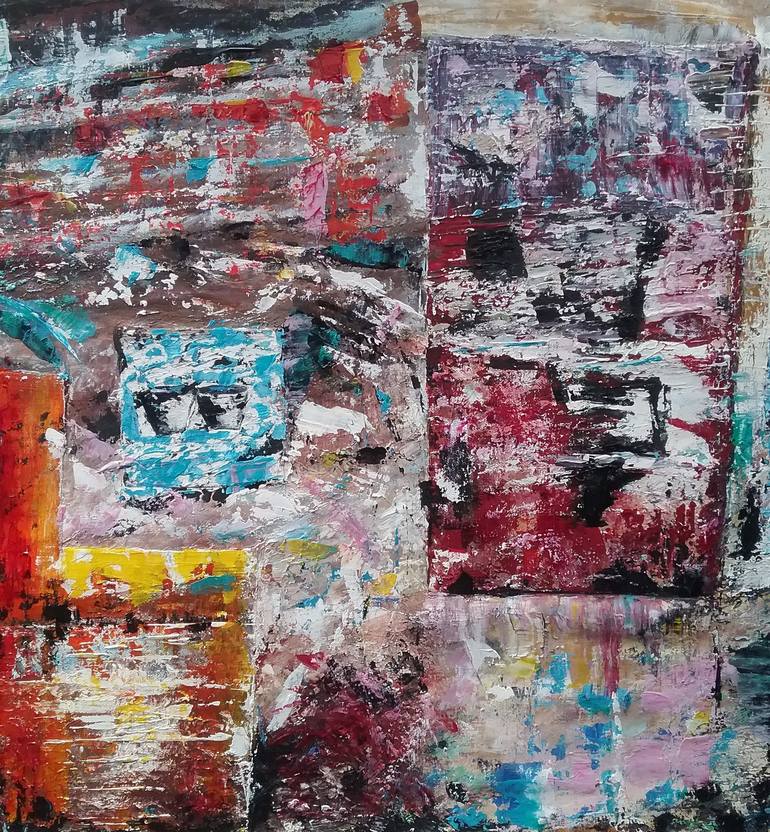 Original Abstract Expressionism Abstract Painting by Giselle Treccarichi