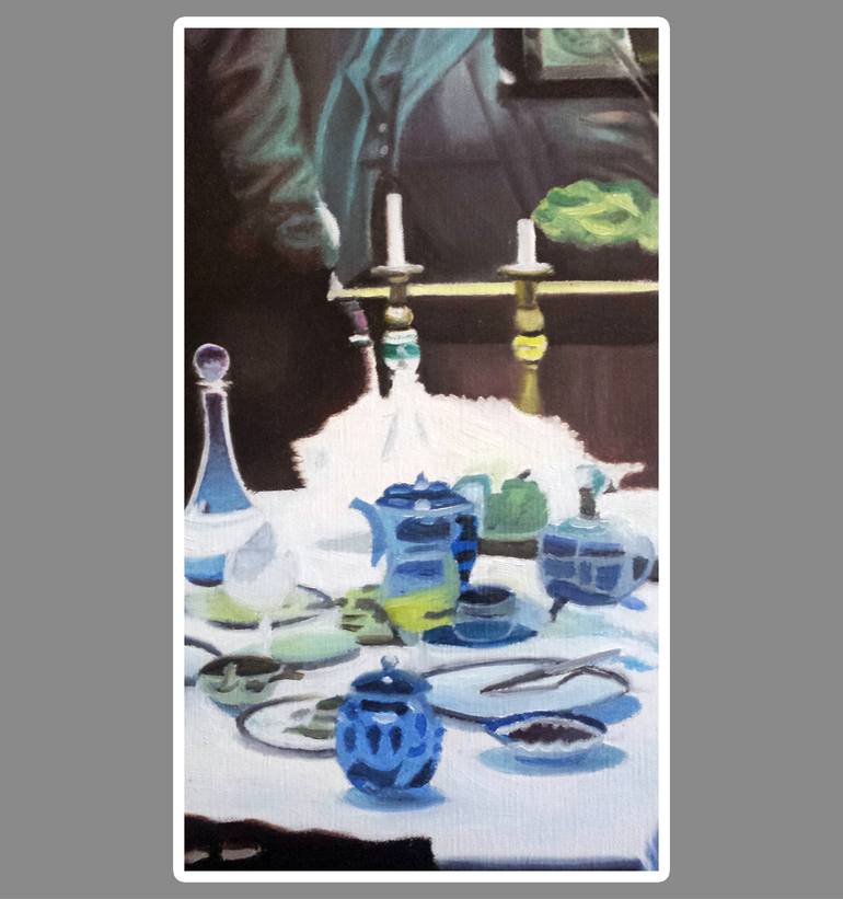 Original Figurative People Painting by Davide Querin