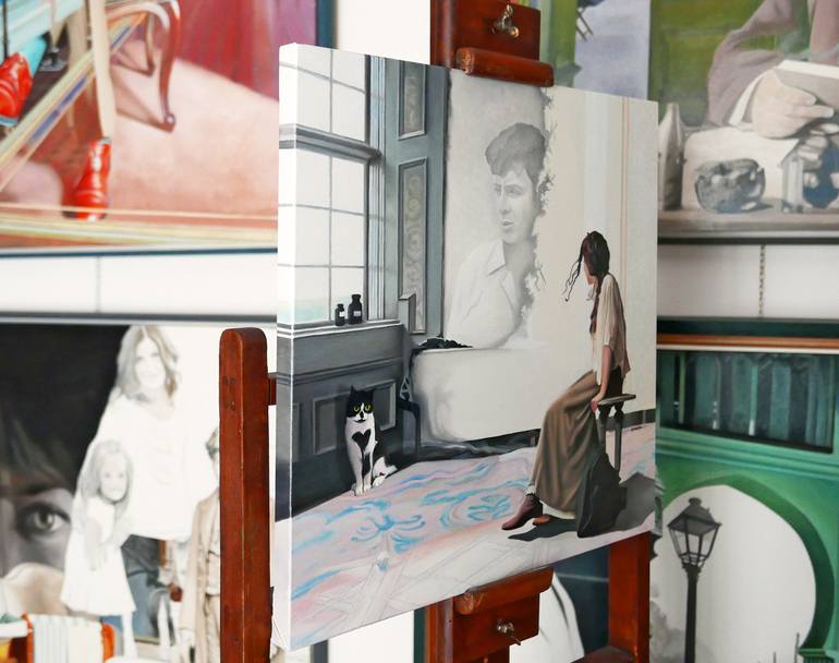 Original Figurative People Painting by Davide Querin