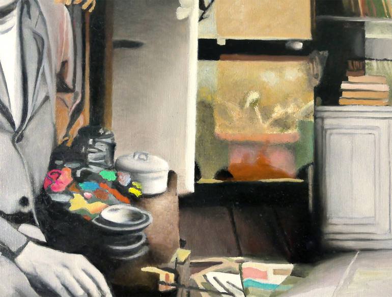 Original Conceptual People Painting by Davide Querin