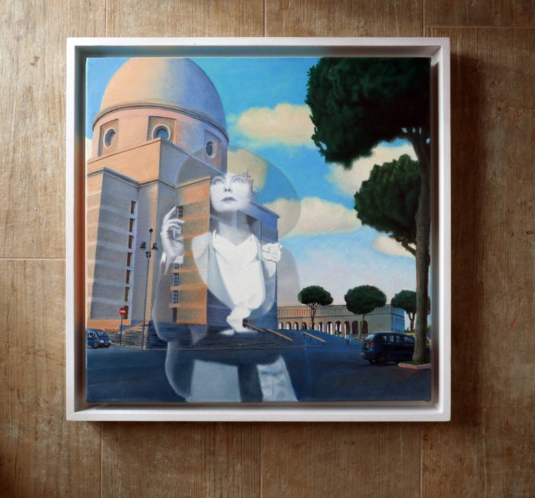 Original Figurative Cities Painting by Davide Querin