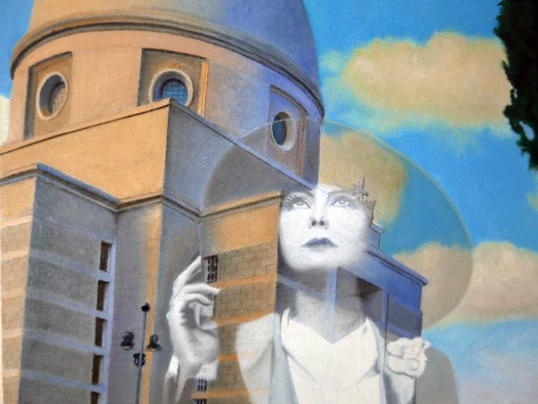Original Figurative Cities Painting by Davide Querin