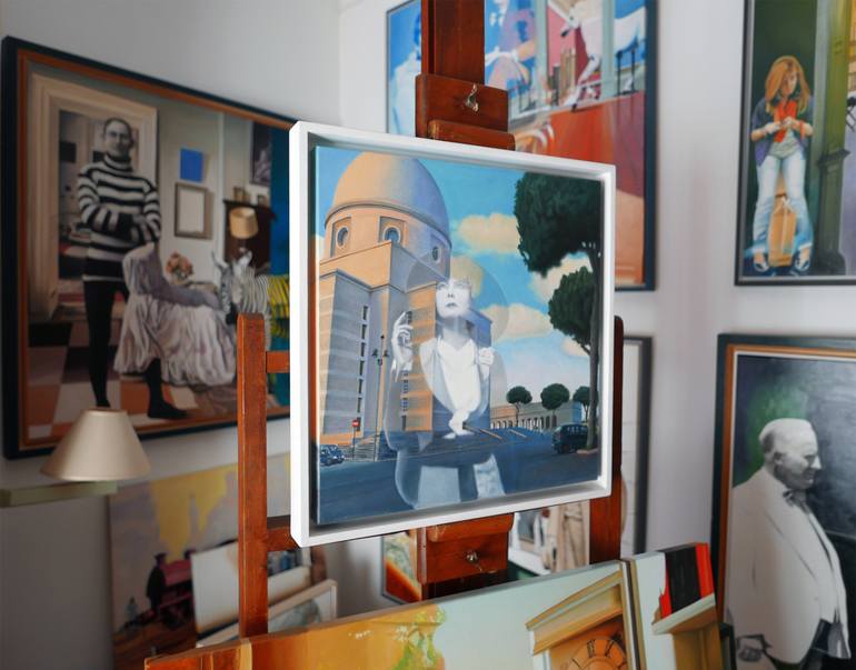Original Figurative Cities Painting by Davide Querin
