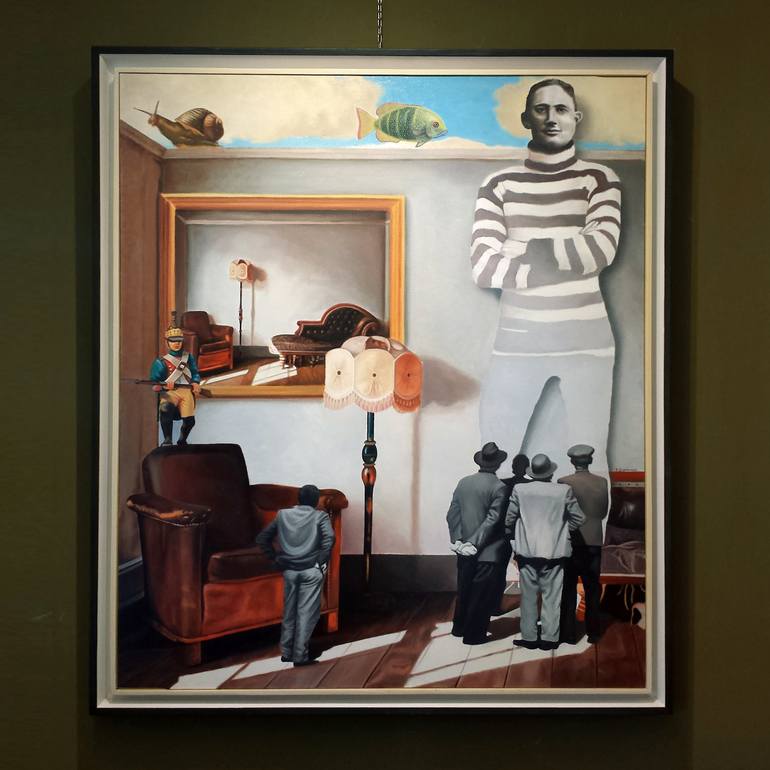 Original Figurative People Painting by Davide Querin