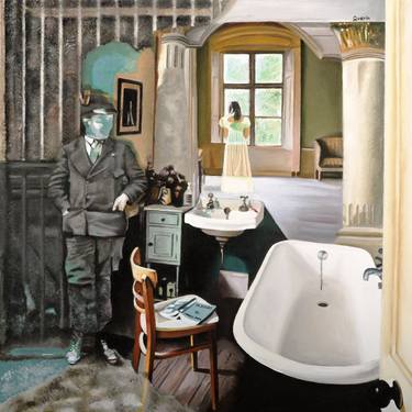 Print of Surrealism Interiors Paintings by Davide Querin