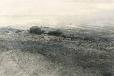 Original Abstract Seascape Drawings by Hanna Haponiuk