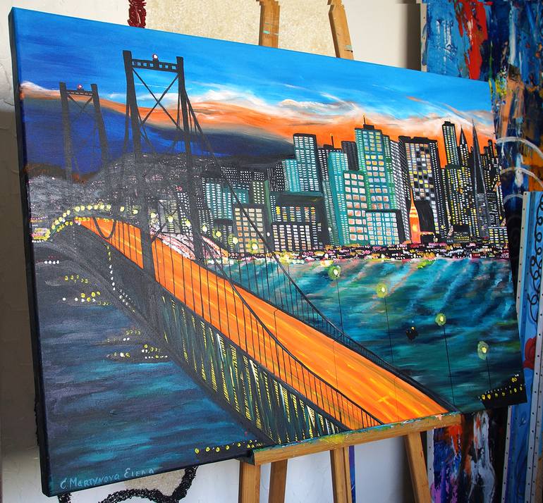 Original Photorealism Landscape Painting by Елена Мартынова