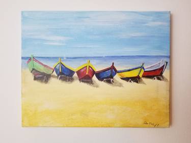 Print of Fine Art Boat Paintings by Aysen Kiziltug