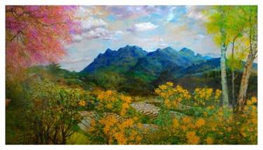 Original Landscape Paintings by Panu Krit