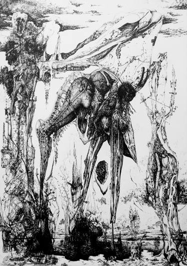 Print of Surrealism Nature Drawings by Martin Samuelian