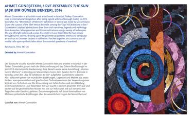 AHMET GÜNEŞTEKIN, LOVE RESEMBLES THE SUN (AŞK BIR GÜNEŞE BENZER), 2016 - Limited Edition 1 of 1 thumb